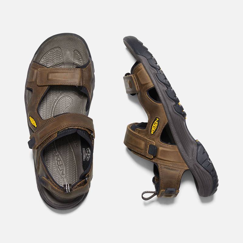 Keen Targhee III Trekkingsandalen Herren DE-17542 Bison/Mulch - Keen Herrenschuhe Braun